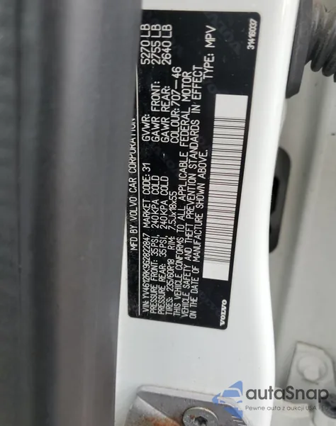 2016 Volvo Xc60 T5 Premier из США, поврежденный, VIN YV4612RK9G2822847